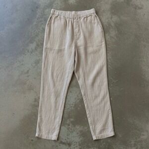 CP Shades Linen Pants Beige Pull On Lagenlook size Medium